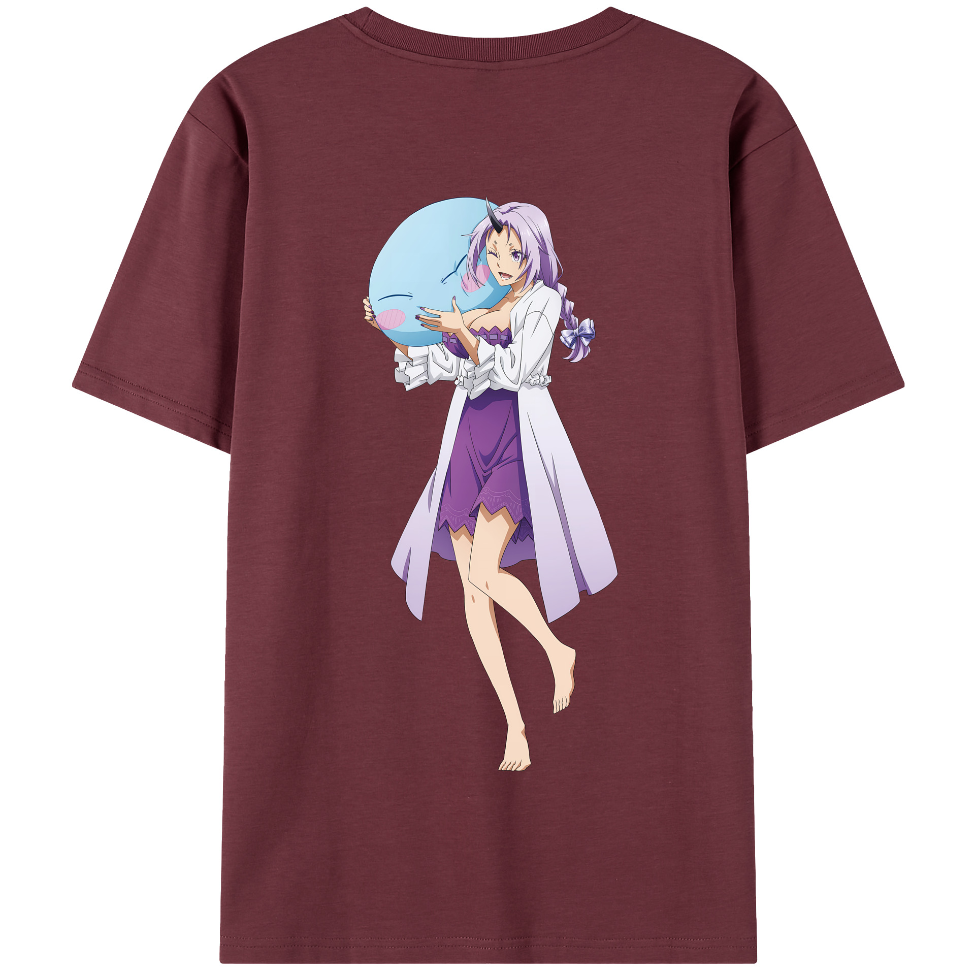 （画像用） 転スラ Regarding Reincarnated to Slime 綿100％半袖Tシャツ（背面プリント）